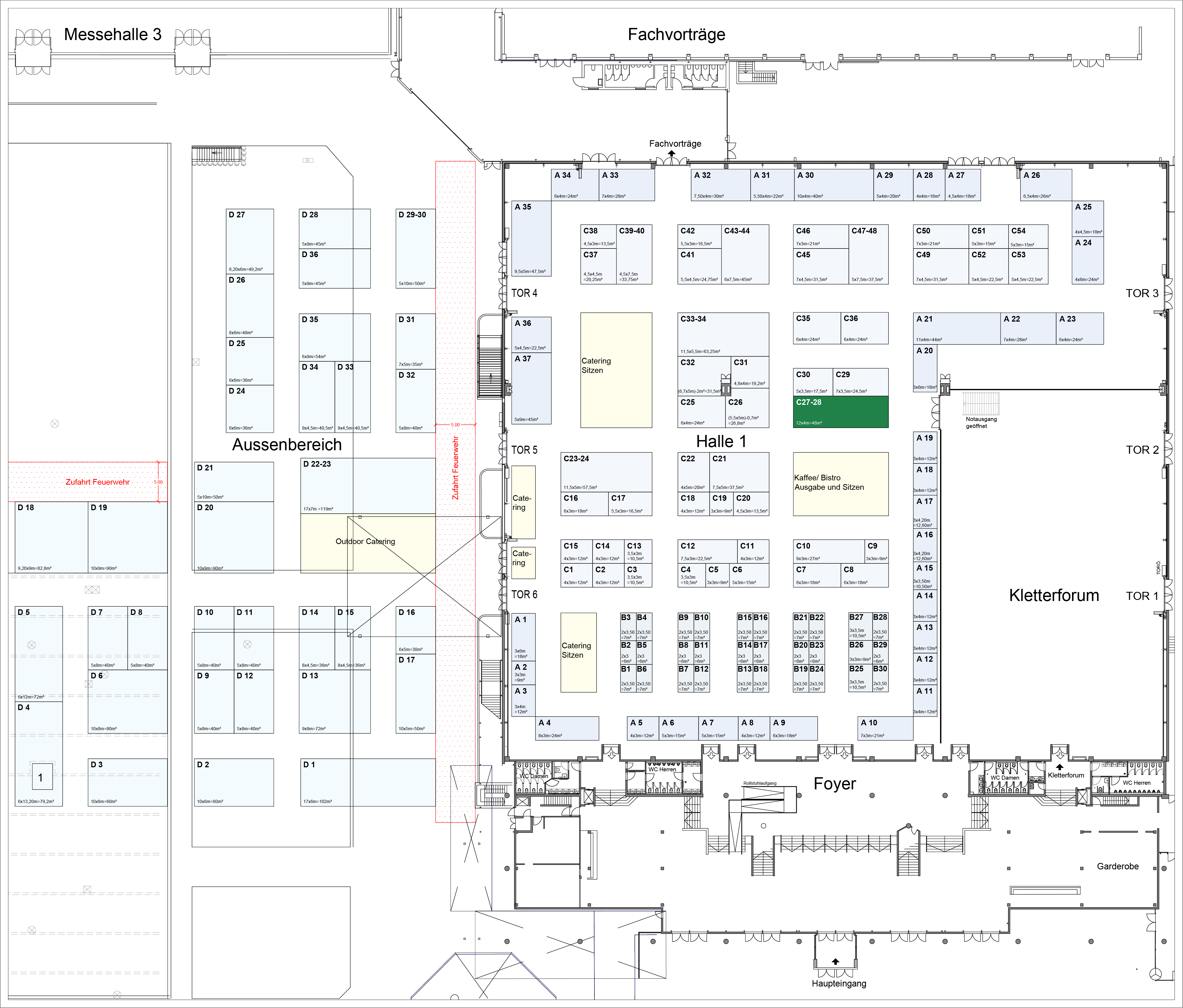 Stand C27-28 - 48m² (12x4m) 