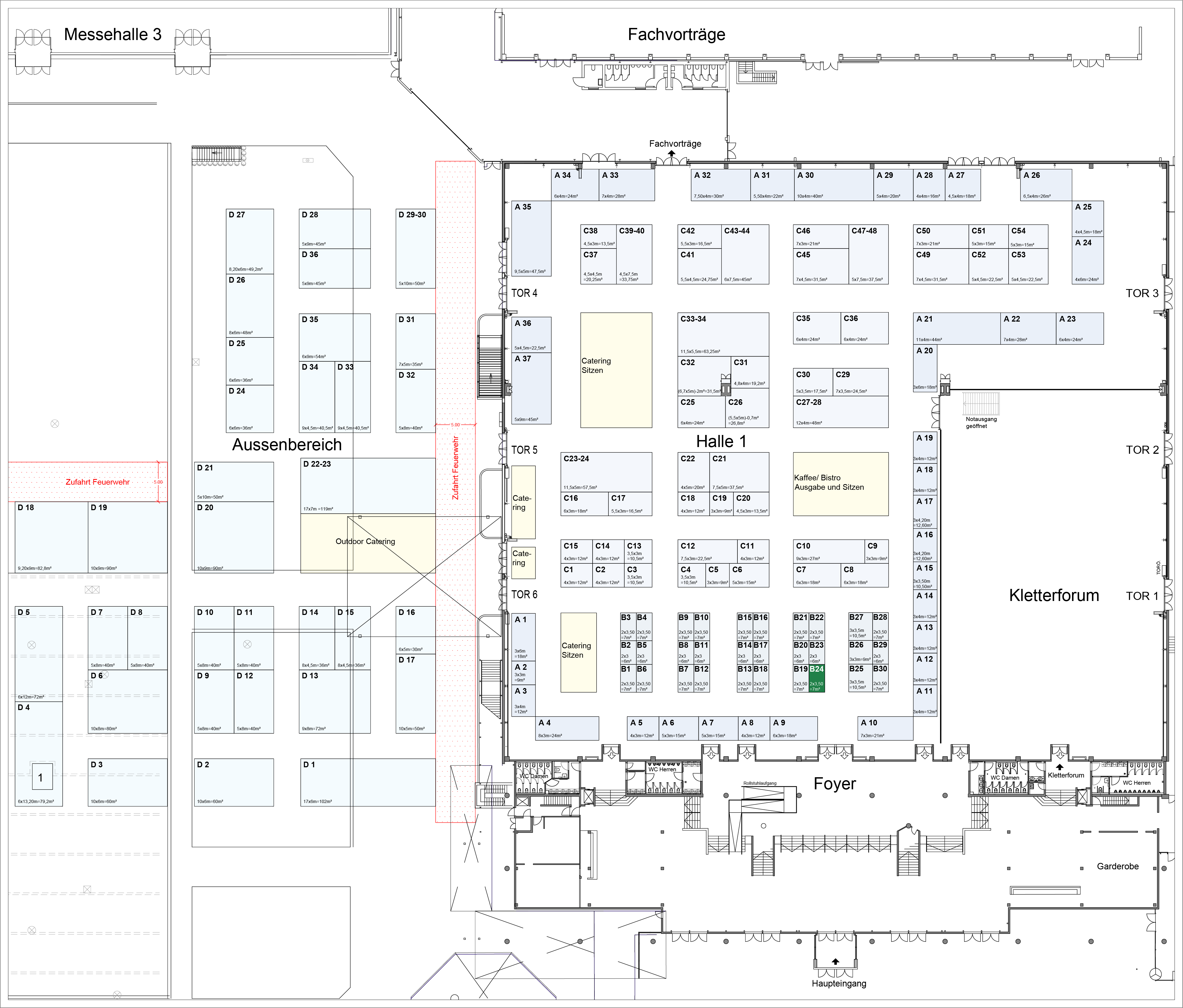 Stand B24 - 7m² (2x3,5m)