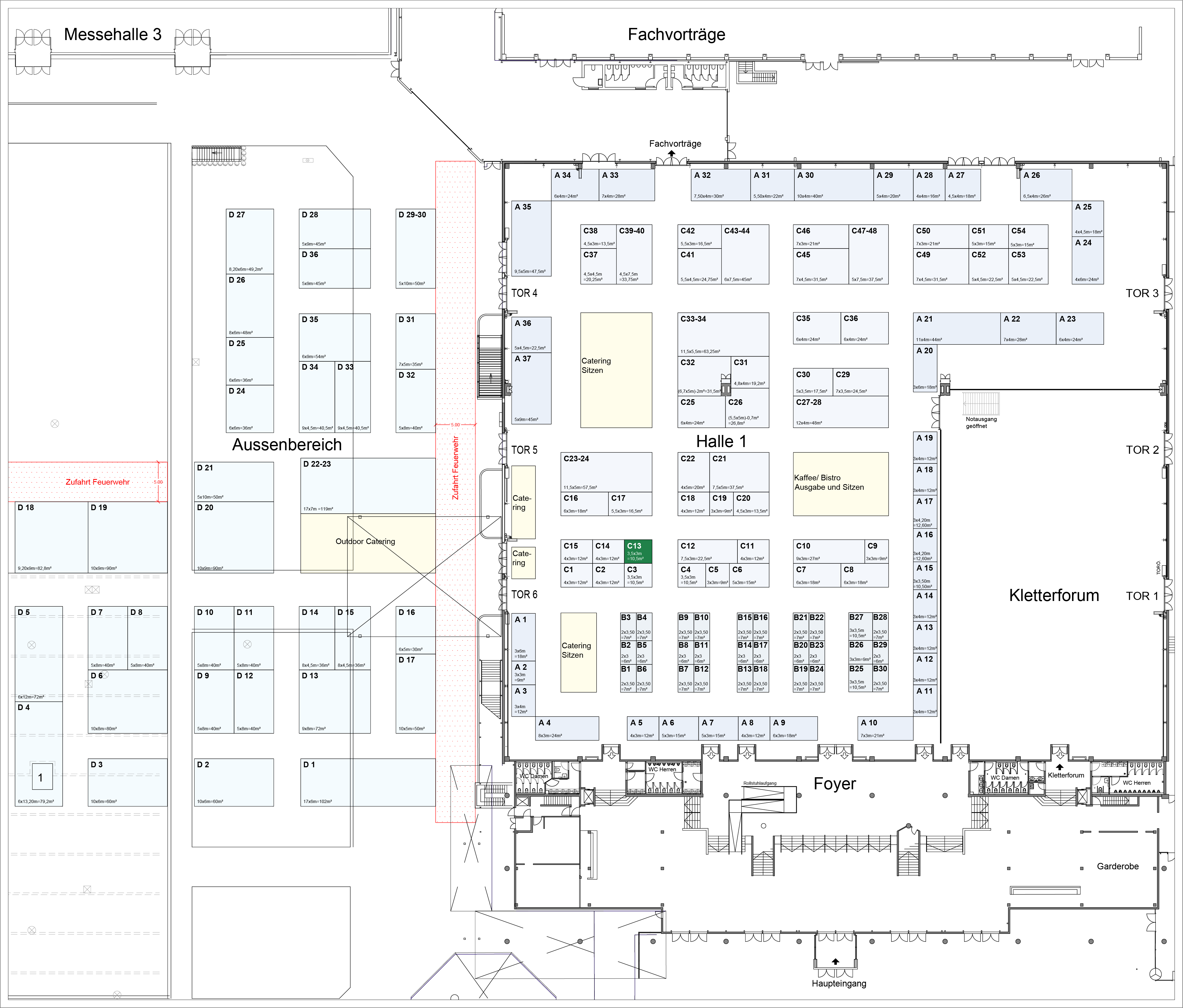 Stand C13 - 10,5m² (3,5x3m)