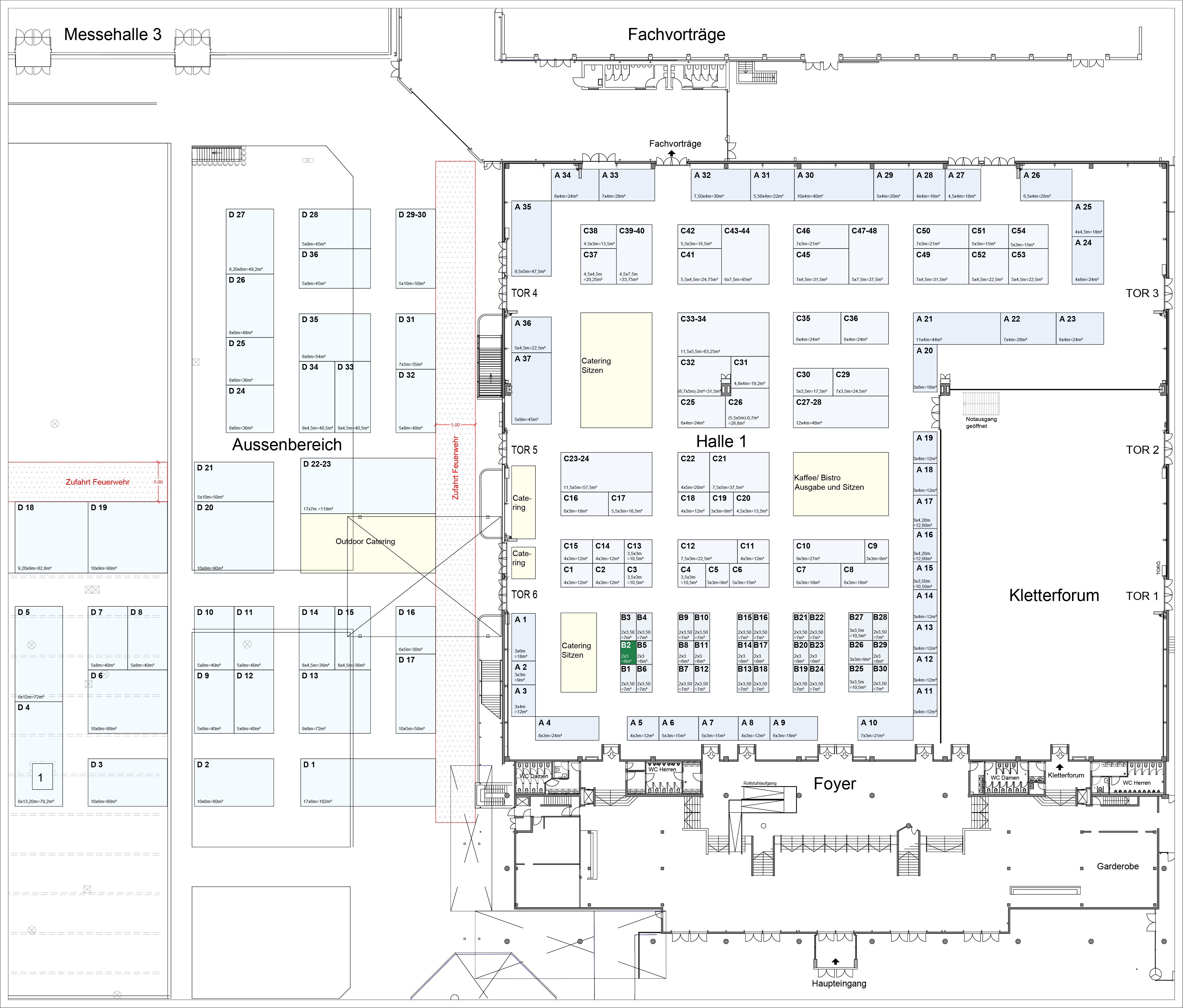 Stand B2 - 6m² (2x3m)