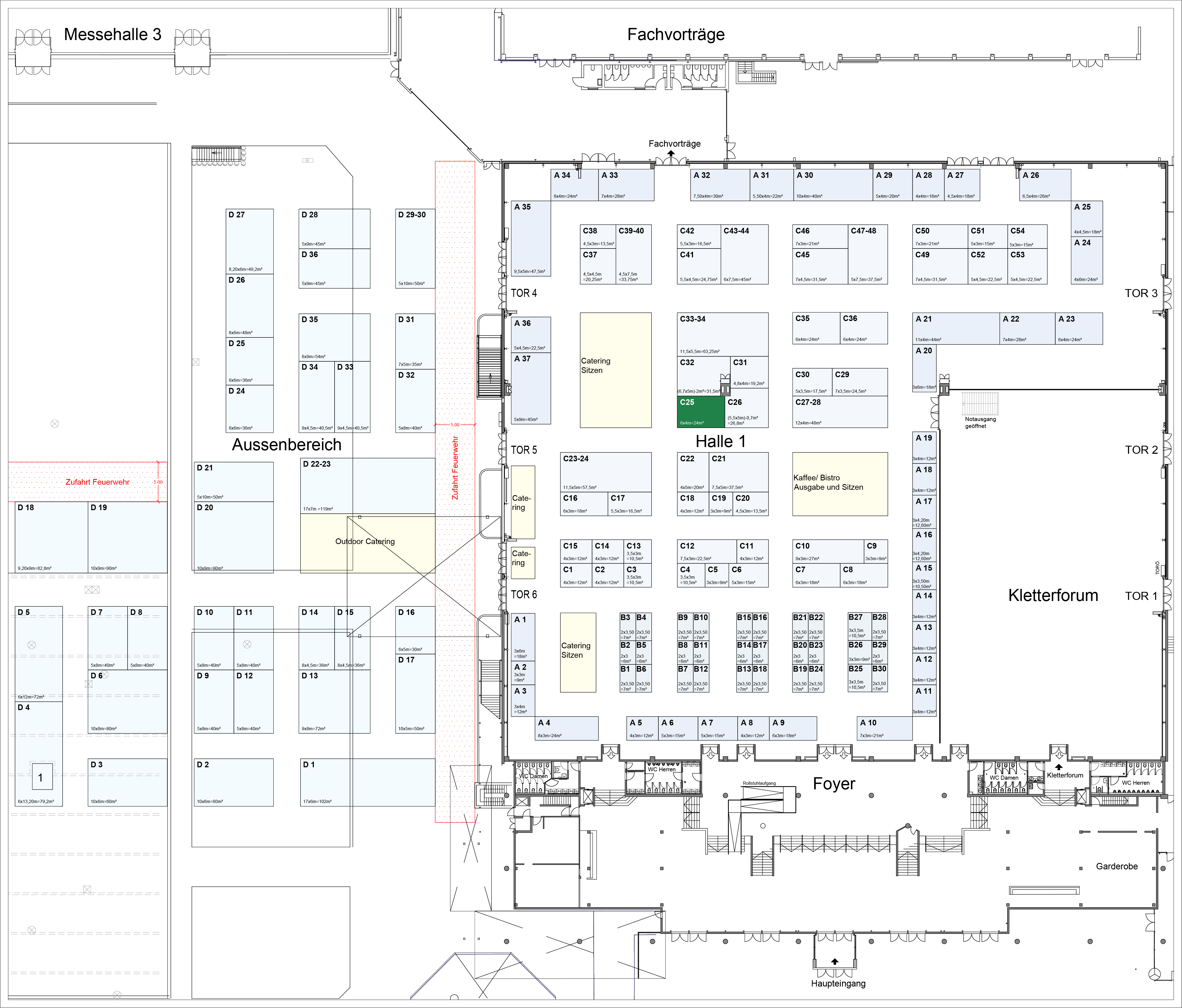 Stand C25 - 24m² (6x4m)  