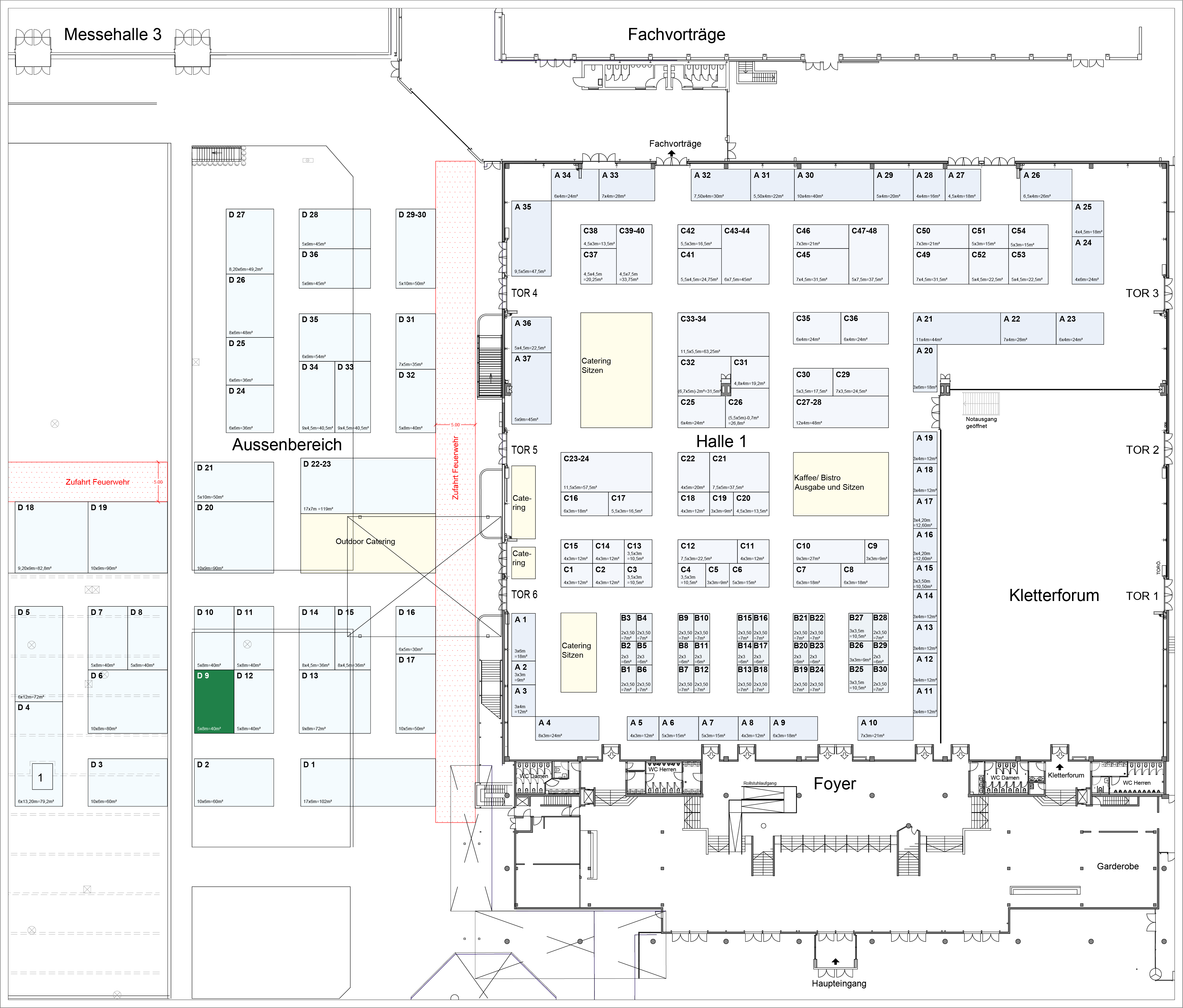 Stand D9 - 40m² (5x8m)