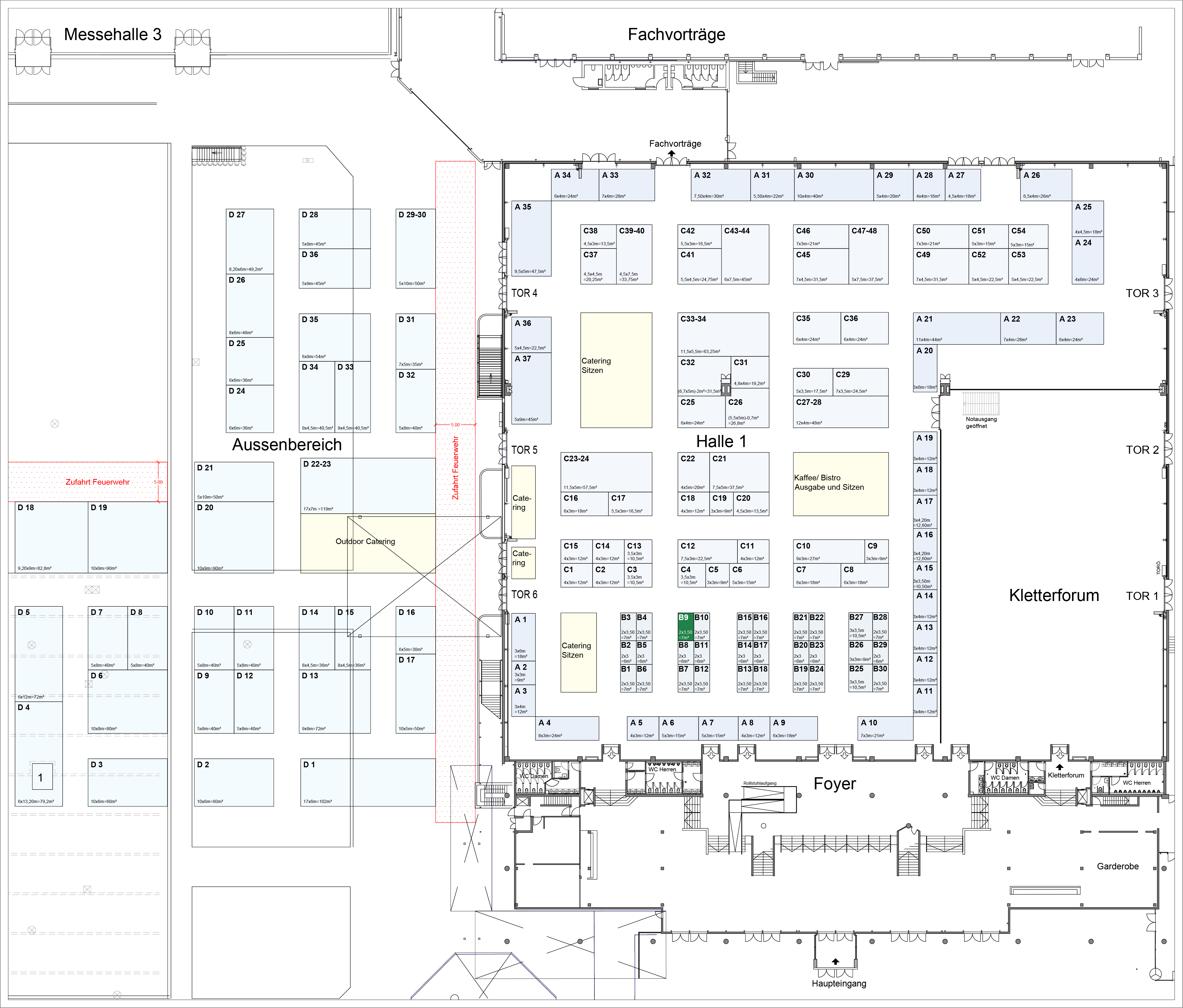 Stand B9 - 7m² (2x3,5m)