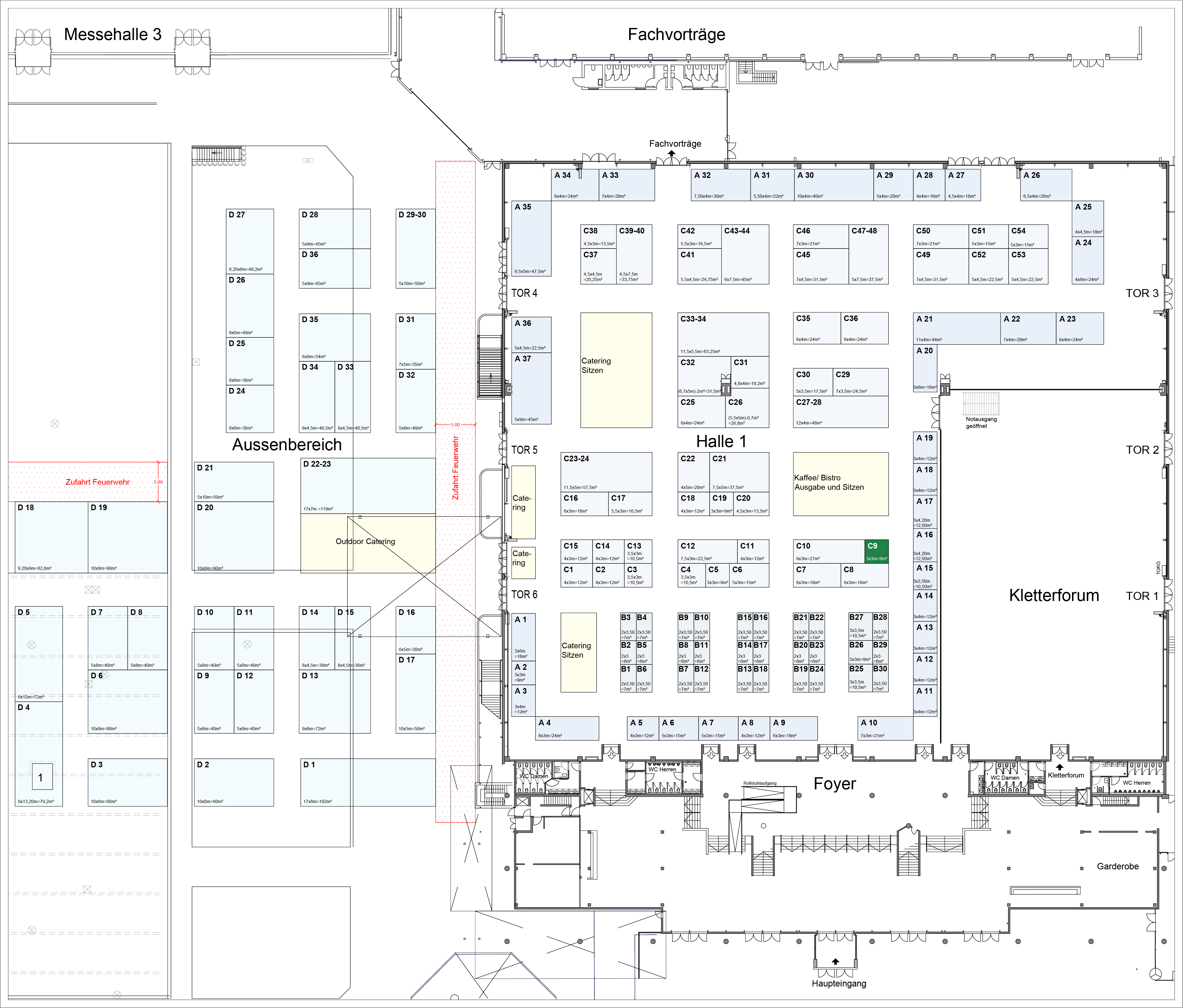 Stand C9 - 9m² (3x3m)