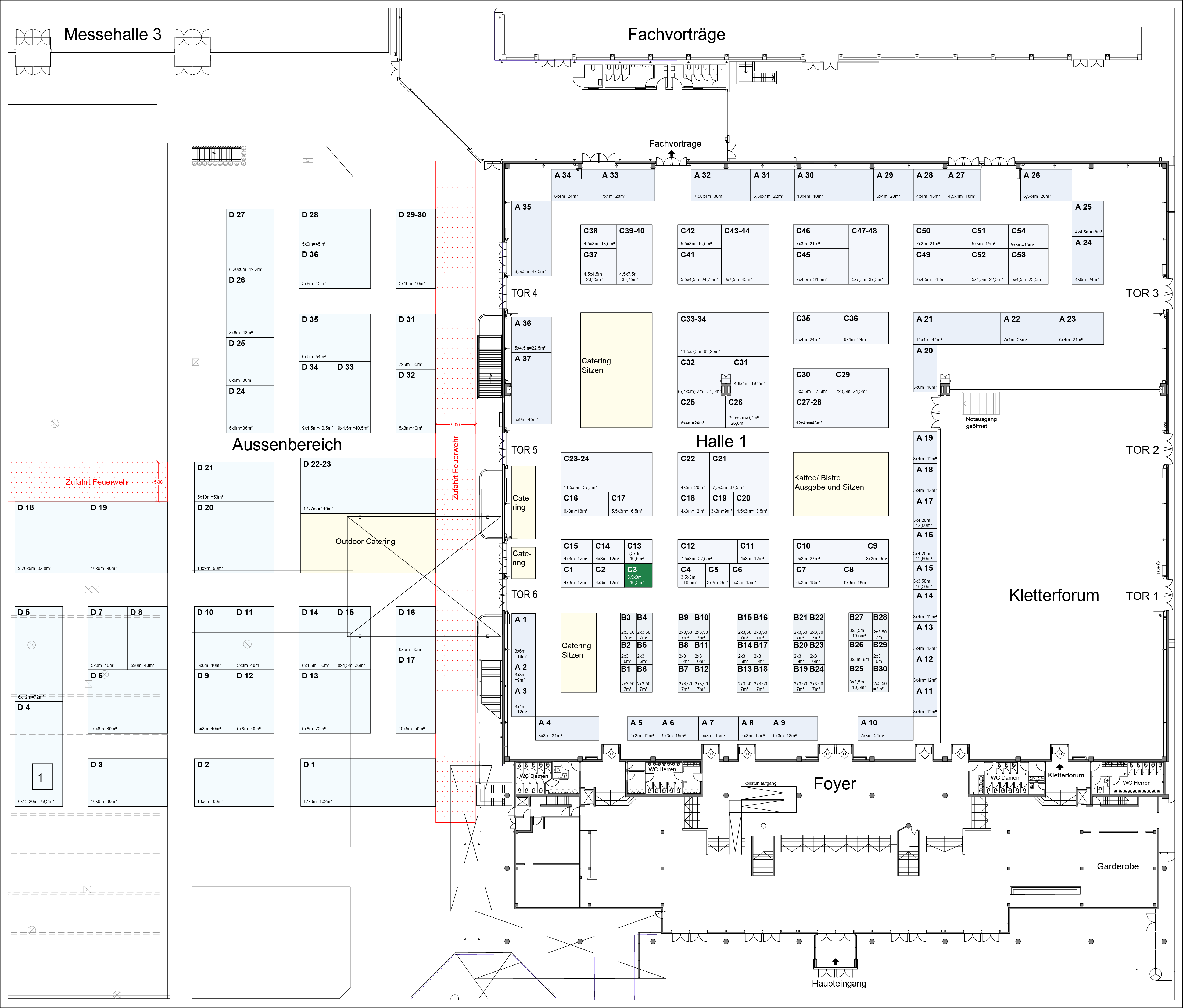 Stand C3 - 10,5m² (3,5x3m)